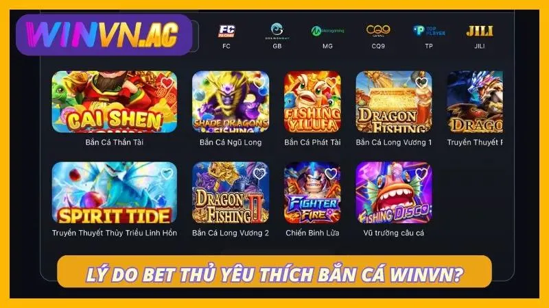 Lý do nên trải nghiệm sảnh săn cá