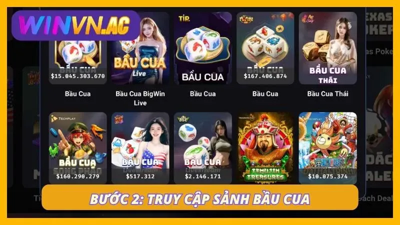 Logo bầu cua dễ dàng nhìn thấy trong sảnh sòng bạc
