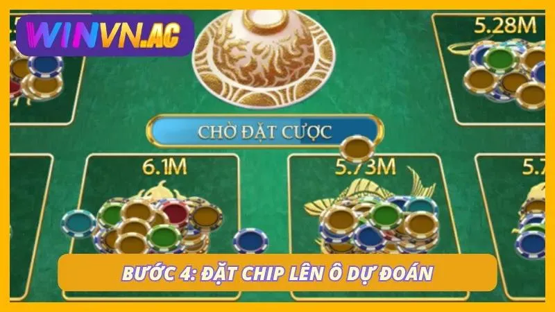 Thao tác đặt chip nhanh giúp không bỏ lỡ thời gian mở cược