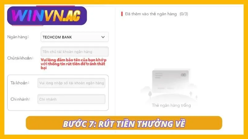Người dùng gửi yêu cầu đổi thưởng chỉ với thao tác cơ bản