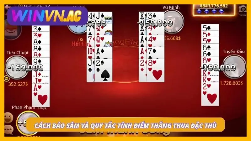 Anh em cần lưu ý phải báo sâm và hiểu được cách tính điểm thắng thua trong sảnh