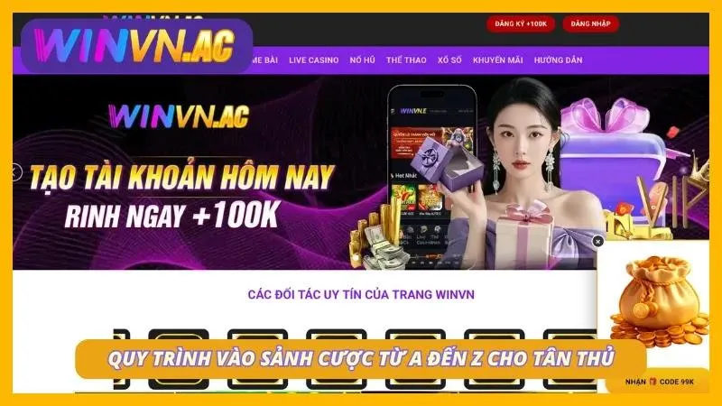 Các bước click từ thanh menu casino đến giao diện chọn sảnh